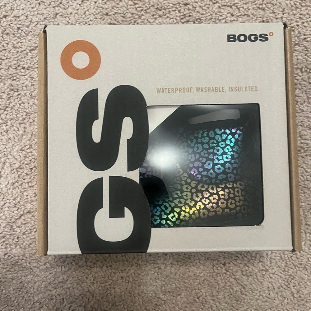 BOGS Holographic Leopard Print Boots